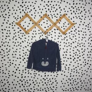 Carter’s Blue Animal Fox Pocket Baby Zip Up Hoodie